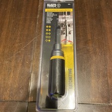 KLEIN TOOLS 32558 Multi-Bit Screwdriver / Nut Driver, 6-in-1, Ratcheting