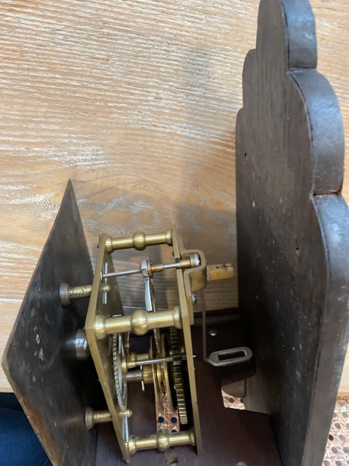 Rare Antique George 111 Tho Green Baldock Weight Driven Oak Tavern Wall Clock - Image 4 of 4