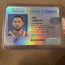 2021 Contenders License To Dominate Ben Simmons Siler 14 T8269