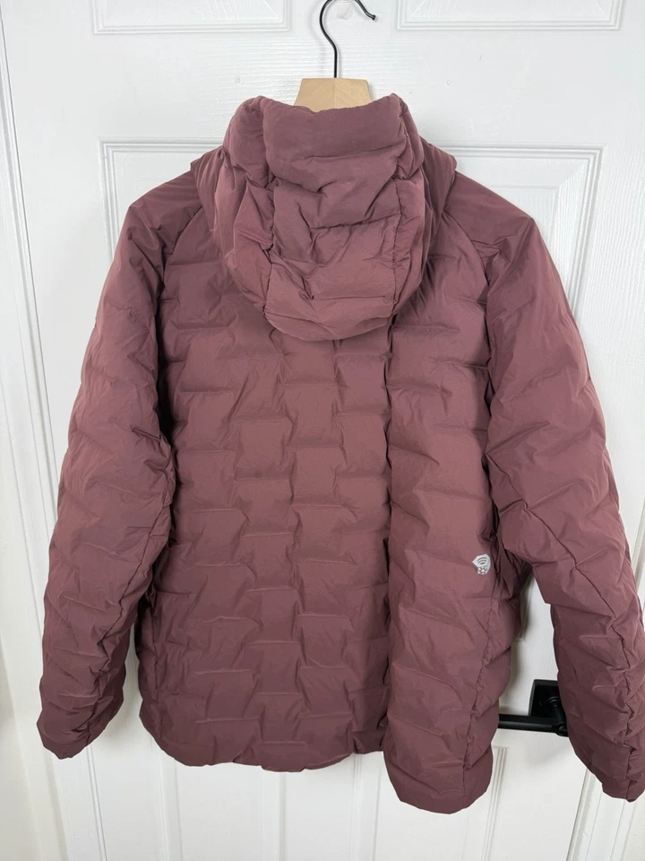 Mountain Hardwear Maroon Stretchdown Hoody 700 Fill Down Jacket Men’s XL $320 - Image 2 of 4