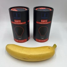 2 Original Blublox LUMI (EMR-TEK) Flicker Free Sleep+ Red Night Bulb LED- E26