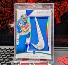 2015 Panini Immaculate Immaculate Standard AMEER ABDULLAH NIKE LOGO 1/2 Nebraska