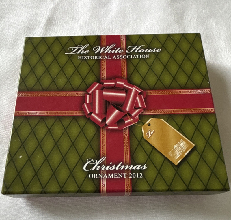 White House Historical Association 2012 Car Ornament Metal Christmas w/ Box