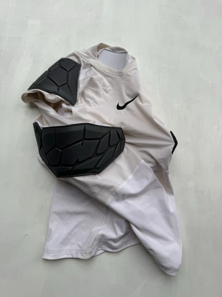 Рубашка мужская Nike средняя белая Dri Fit Pro боевая гиперсильная с подкладкой футбольная - Изображение 4 из 4