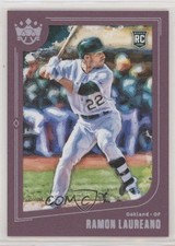 2019 Panini Diamond Kings Plum Framed Ramon Laureano #57 0j5