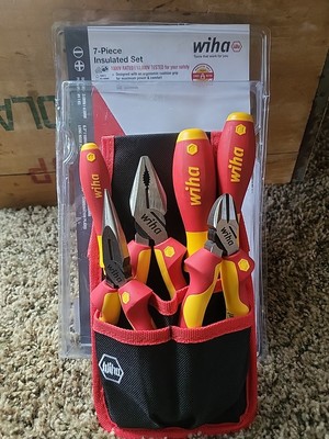 Wiha 6 Piece Insulated Industrial Pliers and Screwdriver Set