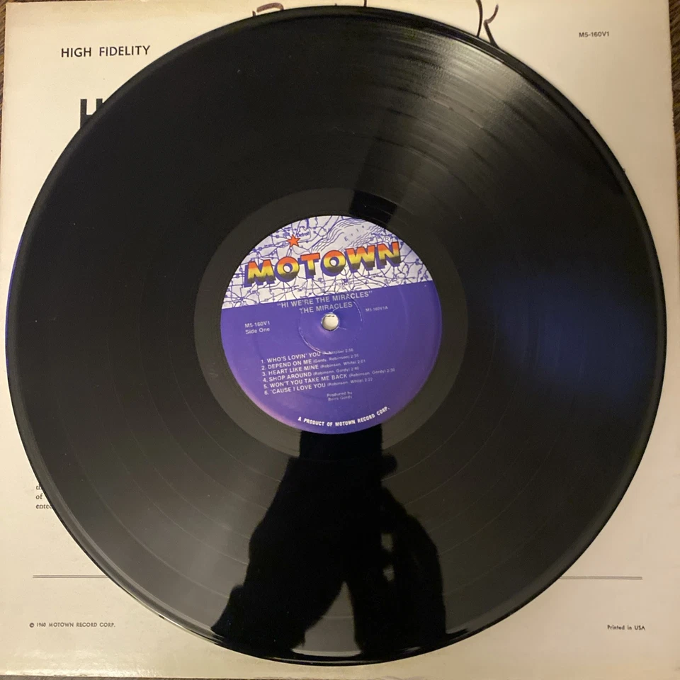 Hi We’re The Miracles Vinyl LP Orig MS-160V1 Record VG Foto 3 de 4