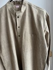 NWT FabIndia  Men’s Taupe Beige Brown Woven Linen Blend Nehru Kurta Sz 42 XL — photo 10