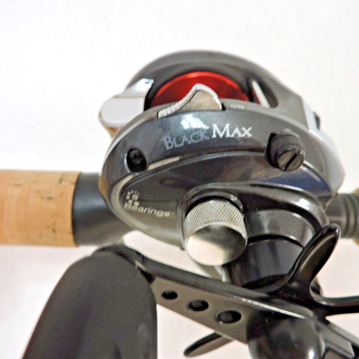 Abu Garcia, ambassdeur black MAX, 中古 Ambassadeur Abu Garcia Black Max Baitcaster Rod & Reel Combo