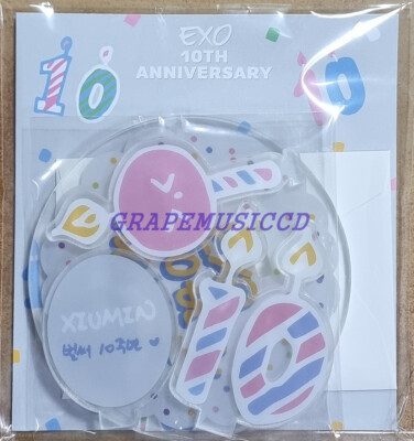 EXO 10th Anniversary OFFICIAL MD GOODS Acrylic Stand & AR Voice