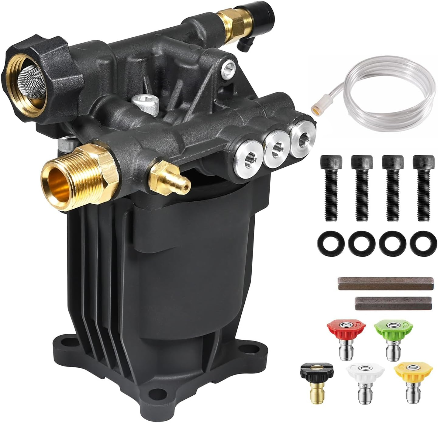 3200 PSI Pressure Washer Pump 3/4" Shaft Compatible with Honda & Simpson