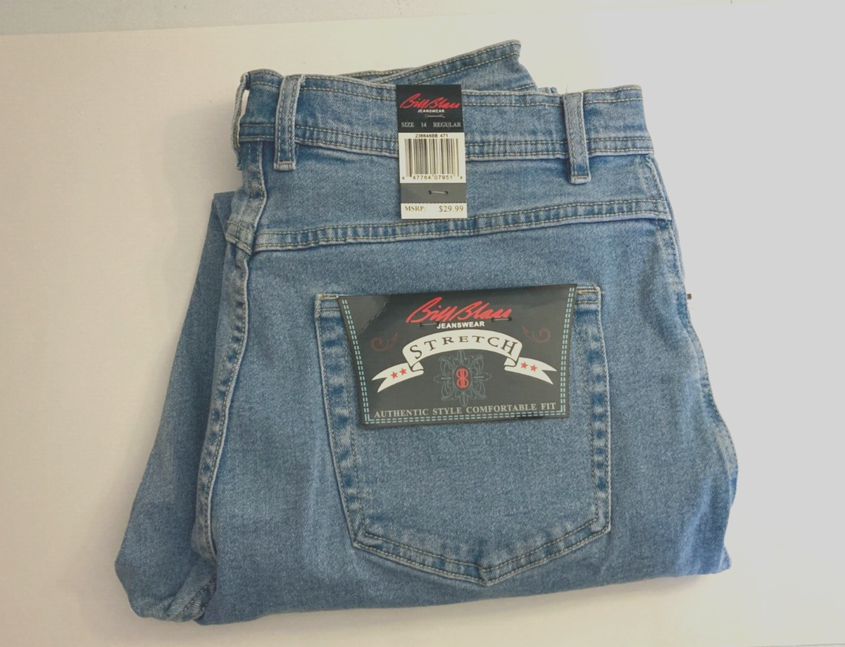 BillBlass Women's Size 14 Regular Light Wash Blue Jeans Stretch | eBay