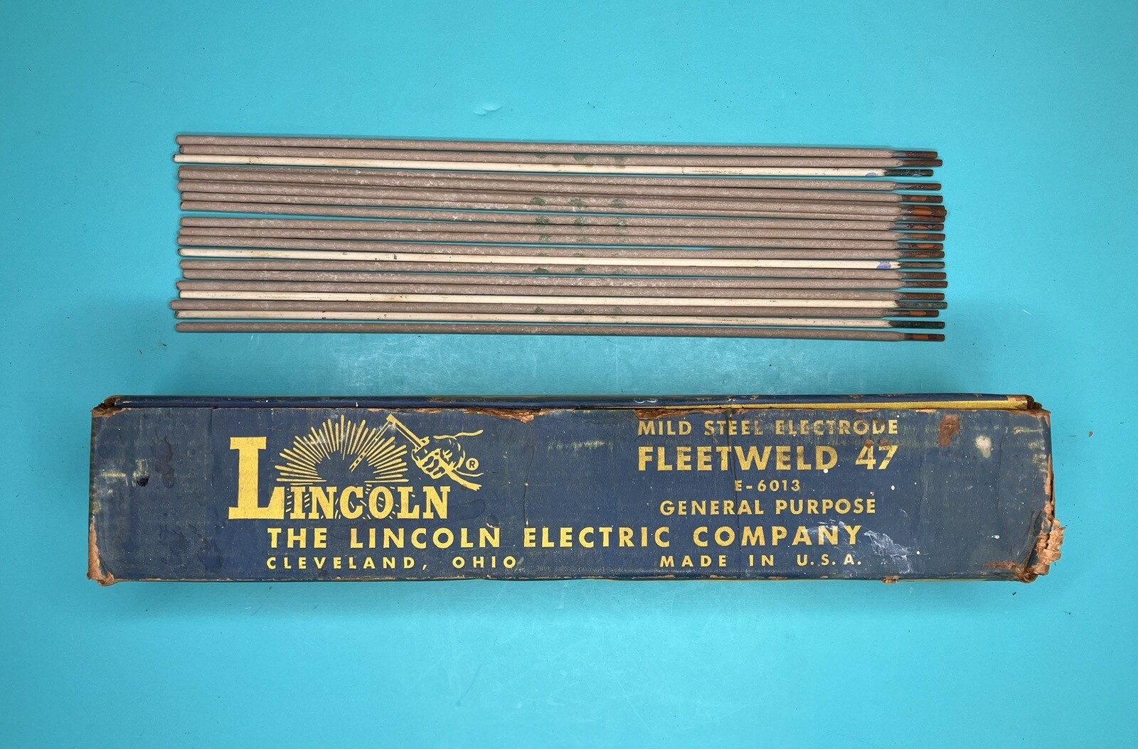 Vintage Lincoln Fleetwood 47 E6013 General Purpose Welding Rods Made