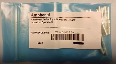 10pcs  AMPHENOL C10-606014-121 Contact Pins