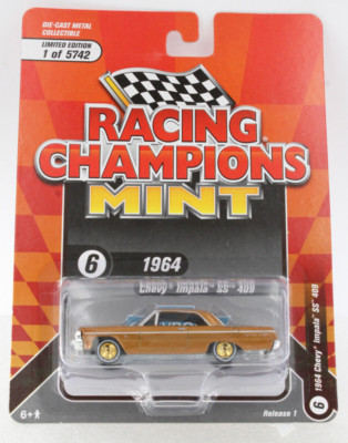 Racing Champions Mint Chase A.S.S NEU Chevrolet Chevy Impala SS 409 1/64 Gold