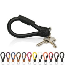 " Bangkok " - Tumatsch-Leder Real Leather Keychain Black