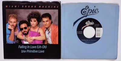 Gloria Estefan MSM - Lot of Two 7'' 45's - Falling In Love & Words Get In The Way