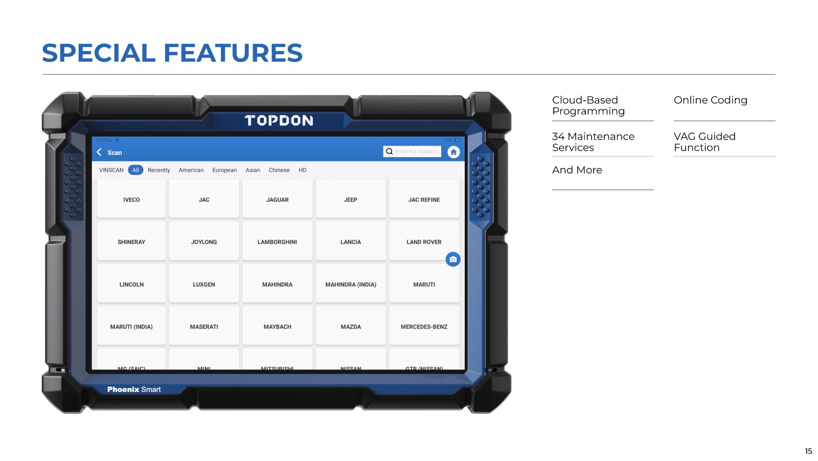 2025 USA TOPDON PHOENIX SMART+ Intelligent Automotive DiagnostiC ULTRA MAX ADAS