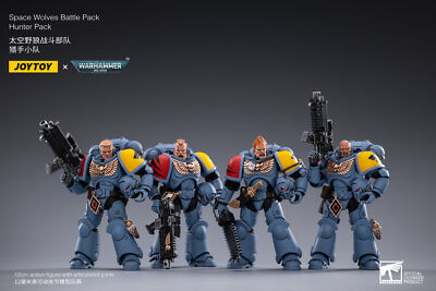 JOYTOY 1/18 Action Figure (4PCS) Warhammer 40k space wolf hunter
