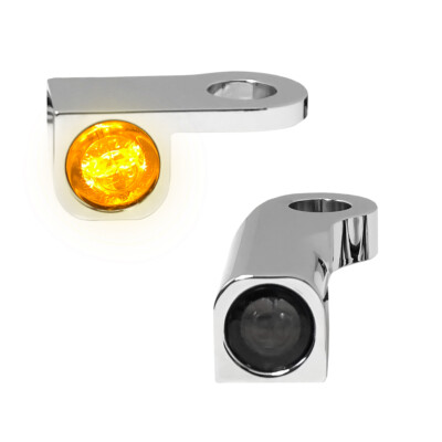 HeinzBikes NANO BLINKER passend für Sportster 2014-2020 : chrome ohne Positionsl
