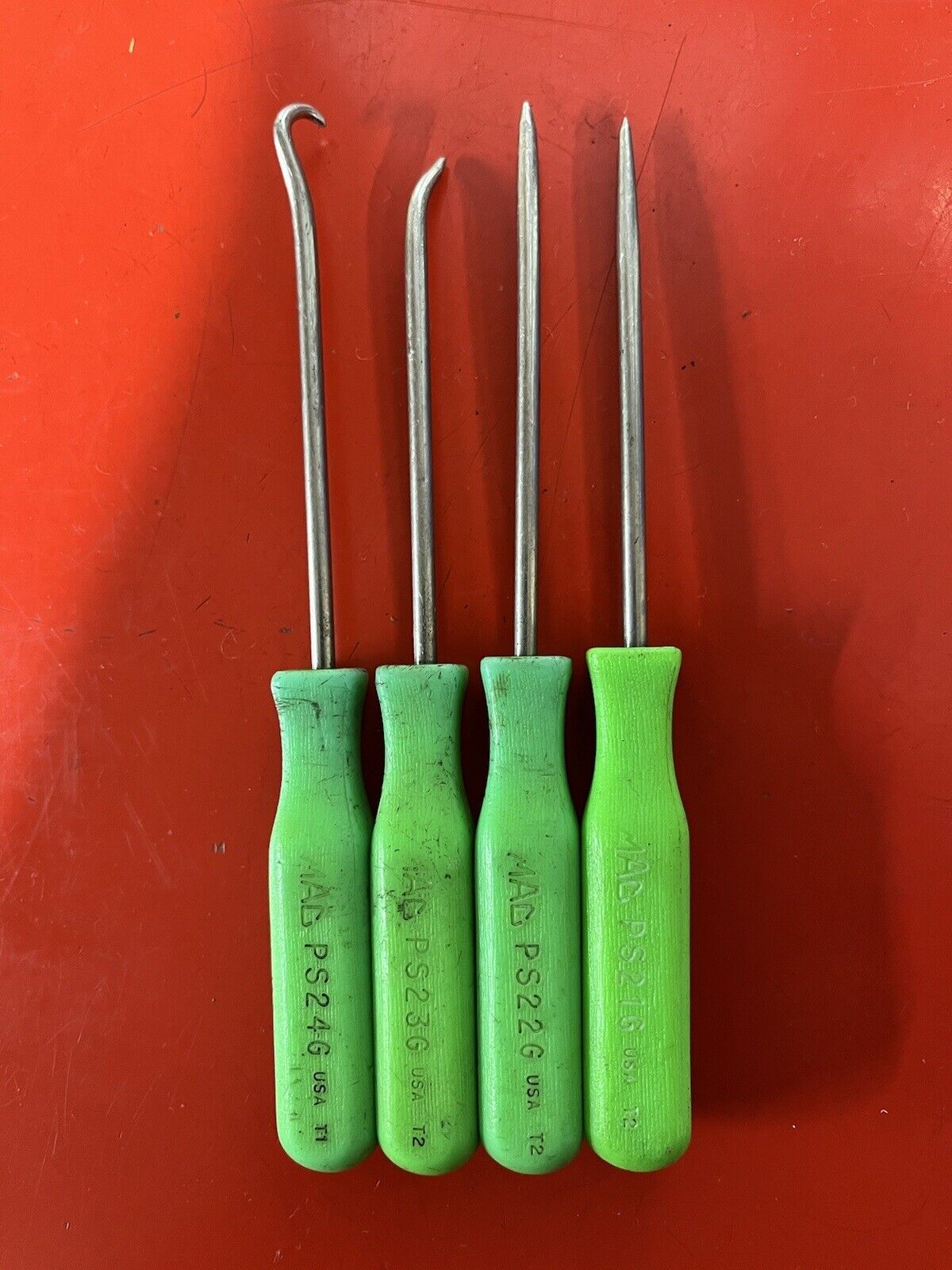 MAC Tools Green 4pc Mini Hook & Pick Set PS21G-PS24G