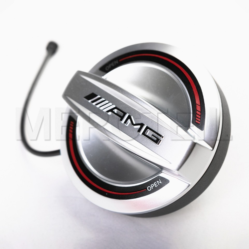 Genuine Mercedes AMG Fuel Filler Cap Chrome with Red Inserts eBay