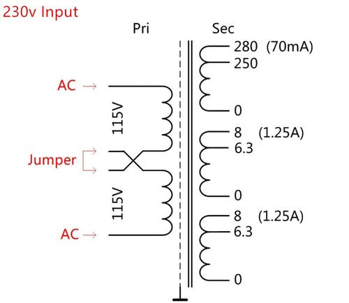 40W Power Transformer Audio Leistungstransformator for Tube Amp Röhrenverstärker - Afbeelding 7 van 7