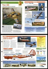 YAK-50 #23 Flying For Fun Aircraft Of The World Fold-Out Card