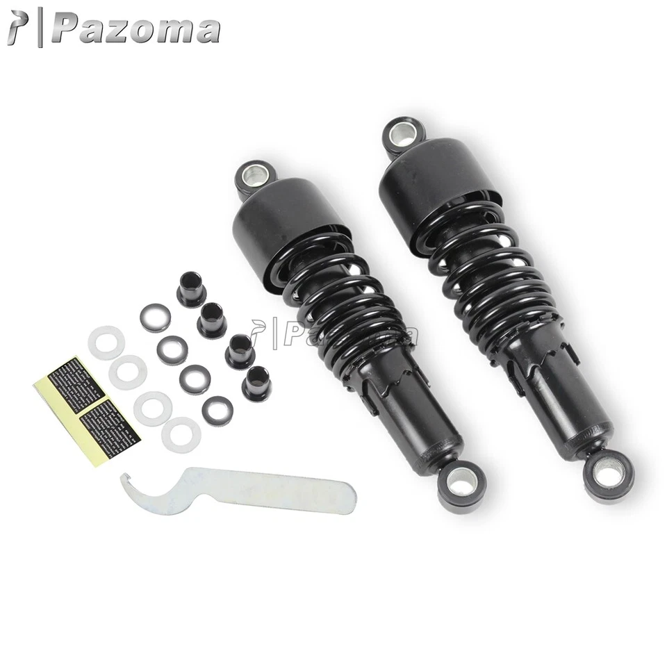 Amortiguador trasero motocicleta 10.5" kit de descenso de muelles amortiguadores para Harley Dyna FXD Foto 4 de 4