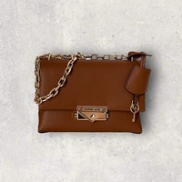 Michael Kors Mk Tasche UmhäNgetasche Crossbody Xbody Jet Set Cece Braun Gold Neu