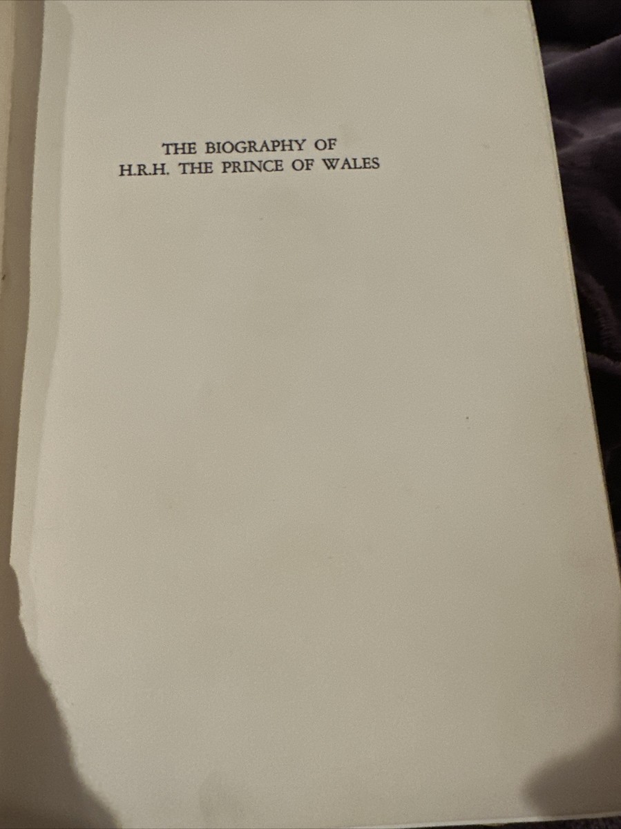 The Biography of H.R.H. The Prince of Wales (1929) Vintage