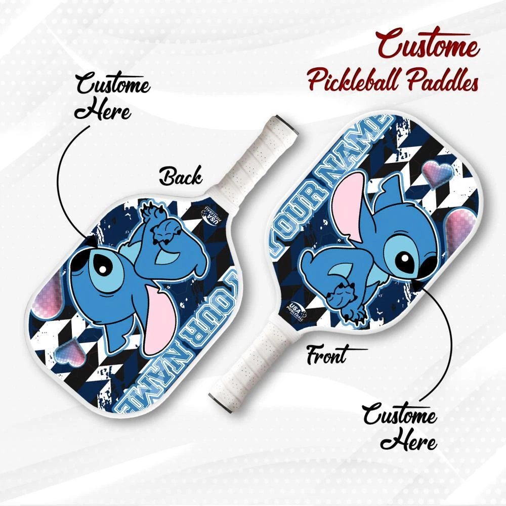 Personalized Stich Pickleball Paddle, Disney Pickleball