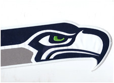 New 5 1/2 x 14" Seattle Seahawks Iron on Patch Free Ship