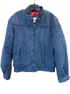 Vintage McGregor Bomber Jacket Men s Navy Red 80s Workwear Core Retro Grunge M/L