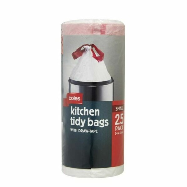 Coles Kitchen Tidy Small Bags With Drawtape 25 Pack for sale online eBay