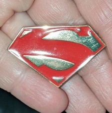 Official Crocs Jibbitz X Superman Logo Gold Metal Shoe Charm Super Rare