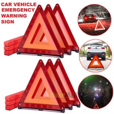 Emergency Breakdown Warning Triangle European Road Hazard Safety Red EU Standard