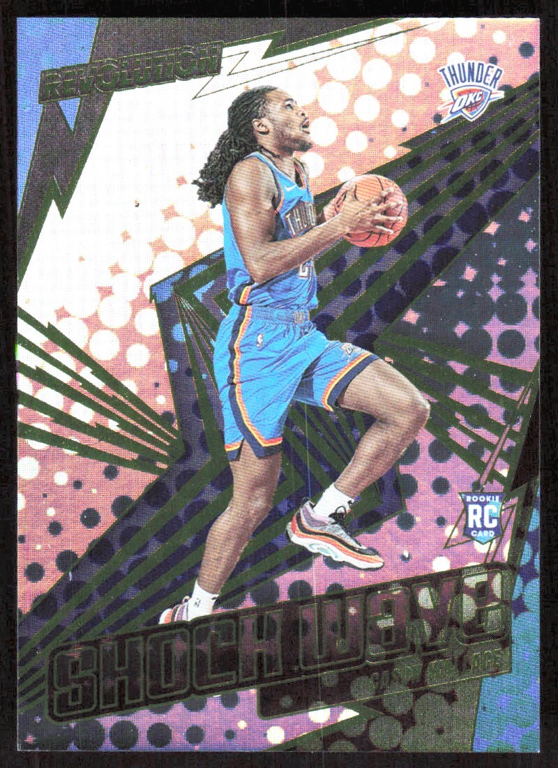 2023-24 9417D Panini Revolution SHOCKWAVE CASON WALLACE Rookie Oklahoma City