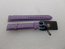Genuine Michele 16mm Lavender Alligator Watch Band Strap NEW