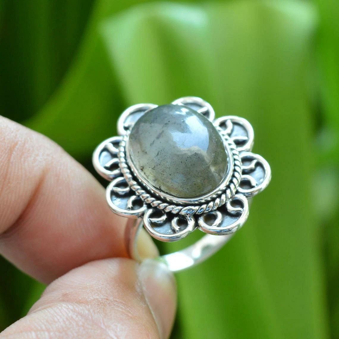 Labradorita anillo online