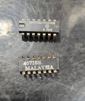 5 PACK   -   CD4072BE CMOS Dual 4-Input OR-GATES    -   NEW