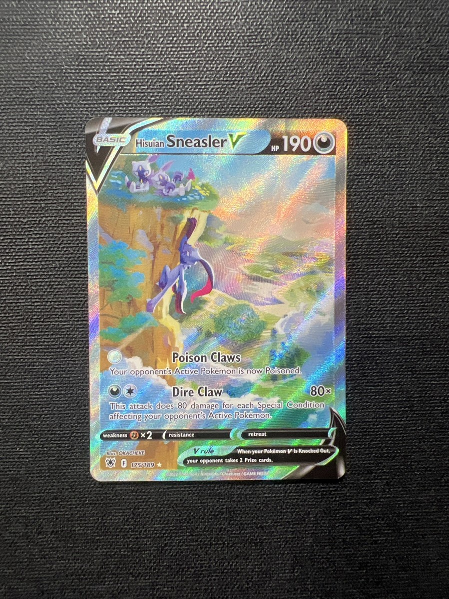 sneasler v pokemon card value Hisuian Sneasler V Full Art - 174/189 - Astral Radiance main image 1