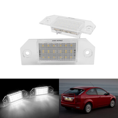 2Pcs LED License Plate Light Replacement Kit Fit 2003-2008 Ford Focus C-MAX  MK2