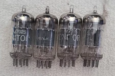 Strong Quad Mullard Gt ECC83 Grey Ladder Plate Top O Getter