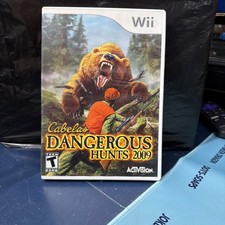 Cabelas Dangerous Hunts 2009 Wii Game CIB Manual
