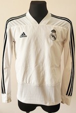 Real Madrid 2018-2019 Top Training football Adidas White Sweatshirt size Medium