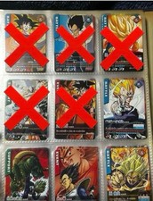 Dragon Ball Characters Rare Data Carddass