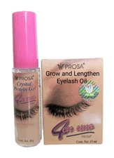  Prosa 4 n 1 Original Oil For Eyelash Growth 15 ml + Crystal Protein Gel