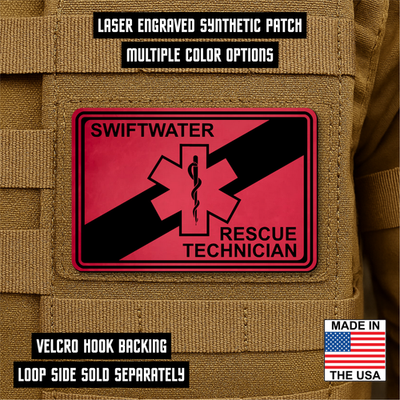#ad Swift Water Rescue Technician Patch 2quot;x3quot; Hook amp; Loop Fire Rescue Team Patch $6.60