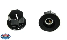 C. B. Gitty 2-Pack Guitar Potentiometer Knobs: Black Top Hat with Set Screw
